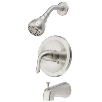 Boston Harbor TQ-F1214517NP Tub/Shower, Fixed Mount Showerhead, 1.75 gpm Showerhead, 1 Spray Settings, 1-Handle