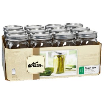 Kerr 519 Canning Jar, 32 oz Capacity, Glass