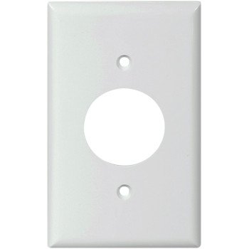 Eaton Wiring Devices 5131W-BOX Single Receptacle Wallplate, 4-1/2 in L, 2-3/4 in W, 1 -Gang, Nylon, White