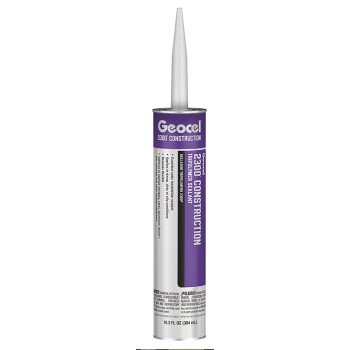 Geocel 2300 Series GC66101 Sealant, White, 4 days Curing, 40 to 140 deg F, 10.3 fl-oz Cartridge