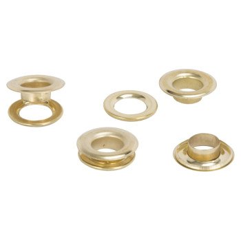 Vulcan JL-VT15989 Grommet, 25-Piece, Brass Grommet, Brass Grommet, Brass Grommet