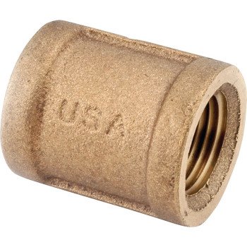 Anderson Metals 738103-32 Pipe Coupling, 2 in, FIPT, Brass