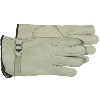 Boss 4070J Gloves, XL, Keystone Thumb, Open Cuff, Cowhide Leather, Tan