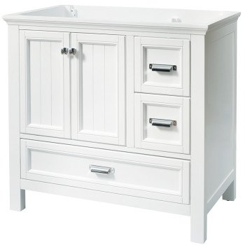 Craft + Main Brantley Series BAWV3622D Bathroom Vanity, 36 in W Cabinet, 21-1/2 in D Cabinet, 34 in H Cabinet, Wood