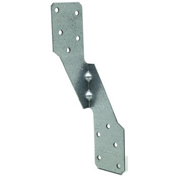 Simpson Strong-Tie H2.5AZ Hurricane Tie, 6 in L, 1-3/8 in W, Steel, ZMAX, Fastening Method: Nail