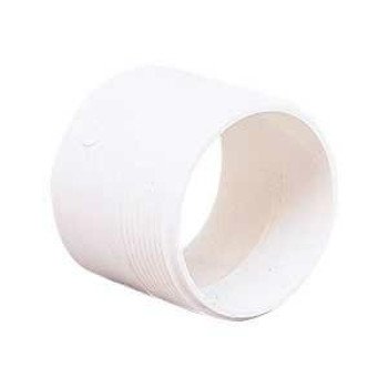 IPEX 040723 Pipe Adapter, 4 in, Hub x MPT, PVC, White