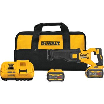 DEWALT DCS389X2 Brushless Reciprocating Saw Kit, Battery Included, 60 V, 9 Ah