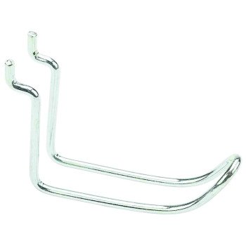 National Hardware N180-031 Peg Hook, 3 in, 1/8, 1/4 in Opening, Steel, Zinc