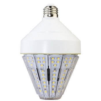 PowerZone GT-CTB-40A LED Bulb, Medium E26, 300 W Equivalent, LED Lamp Base, Daylight Light, 5000 K Color Temp