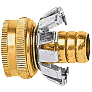 Gilmour C34F Hose Repair Coupler, 3/4 in, Female, Brass