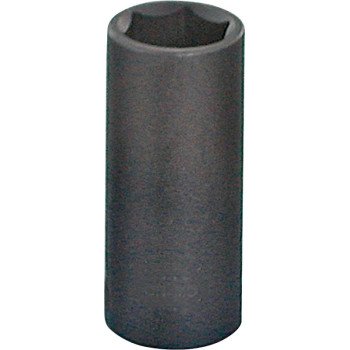 Vulcan MT6580180 Deep Impact Socket, 1 in Socket, 1/2 in Drive, Deep Drive, 6-Point, Chrome Molybdenum Steel