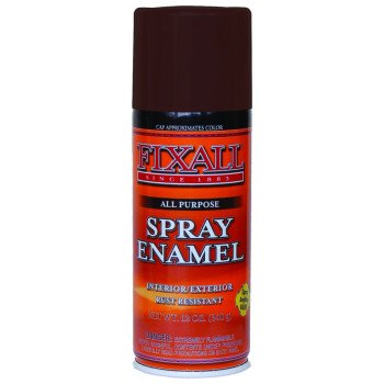 FixALL F1320 Enamel Spray Paint, Spice Brown, 12 oz, Aerosol Can