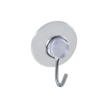 National Hardware V2524 Series N259-937 Suction Cup, Steel Hook, PVC Base, Clear Base, 1 lb Working Load