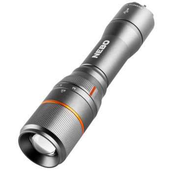 Nebo DAVINCI NEB-FLT-0018 Handheld Flashlight, 2000 mAh, Lithium-Ion Battery, LED Lamp, 1000 Lumens, 2 hr Run Time