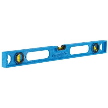 Empire POLYCAST Series 330-24 I-Beam Level, 24 in L, 3-Vial, 1-Hang Hole, Non-Magnetic, Polycast, Blue