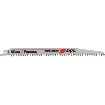 Skil 94100 Reciprocating Saw Blade, 9 in L, 5 TPI, HCS Cutting Edge