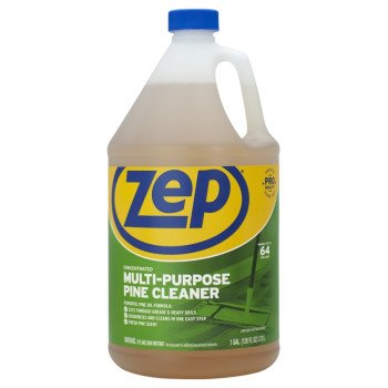 Zep ZUMPP128 Disinfectant Pine Cleaner, 1 gal, Liquid, Pine, Amber