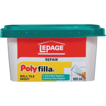 LePage Polyfilla 1256124 Wall Tile Grout, Off-White, 900 mL Tub