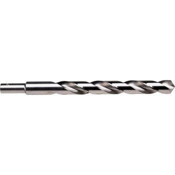 Irwin 73828 Jobber Drill Bit, 7/16 in Dia, 5-1/2 in OAL, Spiral Flute, 2-Flute, 7/16 in Dia Shank, Reduced Shank