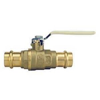 Apollo 94VLF Series 94VLF10401TMG Ball Valve, 3/4 in Connection, Press Fit, 250 psi Pressure, Brass Body