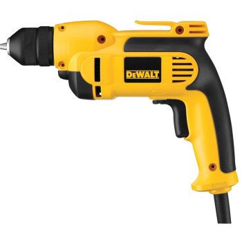 DEWALT DWD112 Electric Drill, 8 A, 3/8 in Chuck, Keyless Chuck, Includes: (1) Soft-Grip Handle, (1) Belt Hook