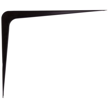 ProSource 21142BK-PS Shelf Bracket, 170 lb/Pair, 14 in L, 11 in H, Steel, Black