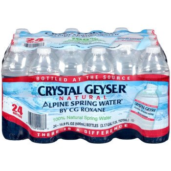 Crystal Geyser 24088-0 Spring Water, 16.9 oz Bottle