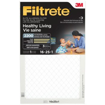 3M EA01DC-6C Air Filter, 16 in L, 25 in W, 2200 MPR