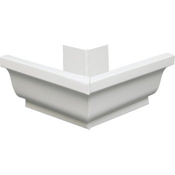 Amerimax 27202 Gutter Miter, Aluminum, White