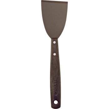 Hyde 12050 Paint Scraper, 3 in W Blade, Chisel, Stiff Blade, Carbon Steel Blade, Polypropylene Handle, Long Handle