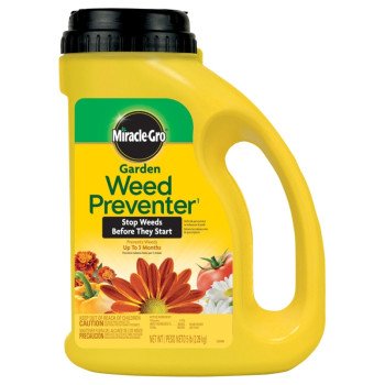 Miracle-Gro 10047511 Garden Weed Preventer, Granular, 5 lb Jug