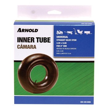 Arnold 490-328-0005 Wheelbarrow Inner Tube, 14 in, For: 6 in Rim, 4 x 6 in Tire