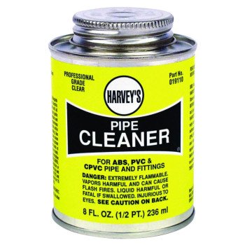 Harvey 19110-24 Pipe Cleaner, Liquid, Clear, 8 oz Can