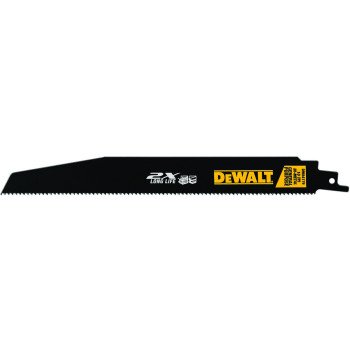 DEWALT DWA4179B25 Reciprocating Saw Blade, Steel, Applicable Materials: Metal, 1 in W, 9 in L, 10 TPI