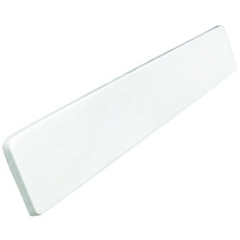 Foremost WS22R Right Handed Side Splash, 22 in OAL, 3-1/2 in OAW, 3/4 in OAH, Marble, Solid White