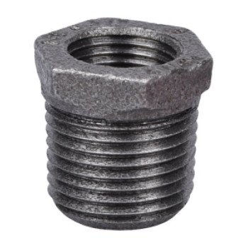 ProSource 35-1/2X3/8B Pipe Bushing, 1/2 x 3/8 in, MIP x FIP, Malleable Iron, SCH 40 Schedule, 300 psi Pressure