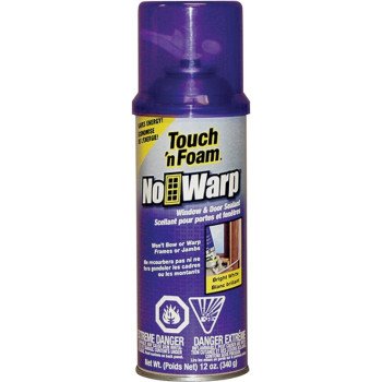 Touch 'n Foam 4001044010 Window and Door Foam Sealant, 12 oz, Aerosol Can, Petroleum, -104 deg C Flash, 137 g/l VOC