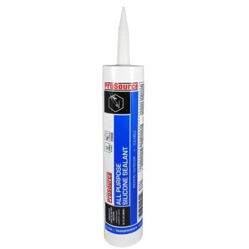 ProSource 68510 All Purpose Silicone Sealant, Clear, 10.1 oz Cartridge