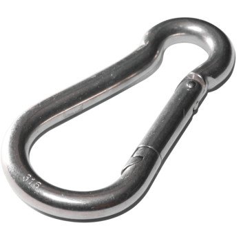 Baron 2450-9/32 Spring Hook Snap Link, Steel, Zinc