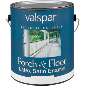 Valspar Medallion 1500 Series 027.0001533.007 Porch and Floor Paint, Satin, Light Gray, 1 gal