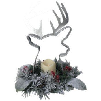 23607 DEER GALVANIZED METAL   