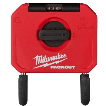 Milwaukee PACKOUT 48-22-8335 Curved Hook, 15 lb Load, 3 in L, 3-1/2 in W, 7 in H, Metal/Polymer, Black/Red