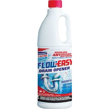 Flow-Easy FE32 Drain Opener, Oily Liquid, Dark Brown, Odorless, 1 qt, Bottle