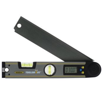 General ToolSmart TS02 Angle Finder, 0 to 225 deg, Digital, LCD Display, Aluminum