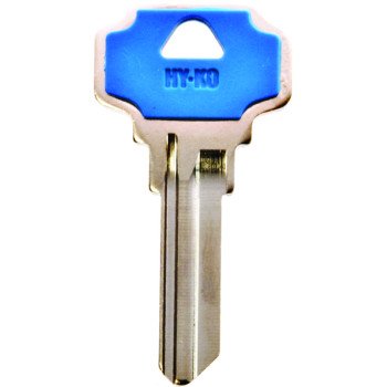 Hy-Ko 13005DE6 Key Blank, Brass/Plastic, Nickel, For: Dexter Cabinet, House Locks and Padlocks