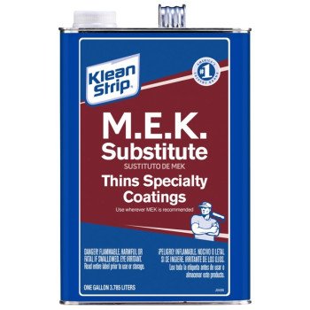 Klean Strip GME71SUB Methyl Ethyl Ketone Thinner, Liquid, Clear, 1 gal