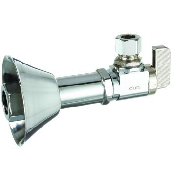 Dahl mini-ball 211-PX3LE-31 Stop Valve, 1/2 x 3/8 in Connection, Crimp x Compression, 250 psi Pressure, Brass Body