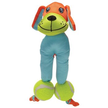 Chomper WB1101M-9 Dog Toy, Chew, Fetch, Tug Toy, Tennis Tot, Ballistic Nylon, Assorted