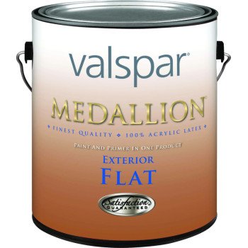 Valspar Medallion 45500 Series 455081GAL Latex Paint, Flat, Pastel Base, 1 gal