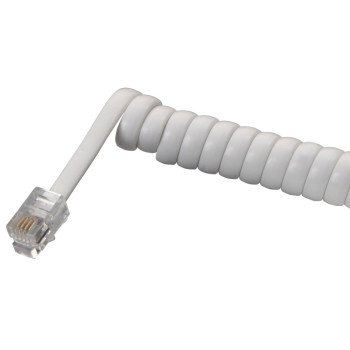 Zenith TH1025W Telephone Cord, White Sheath